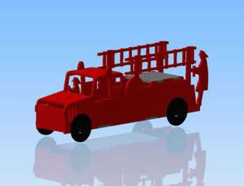 imagem do arquivo vetor para download Carrinho de bombeiro