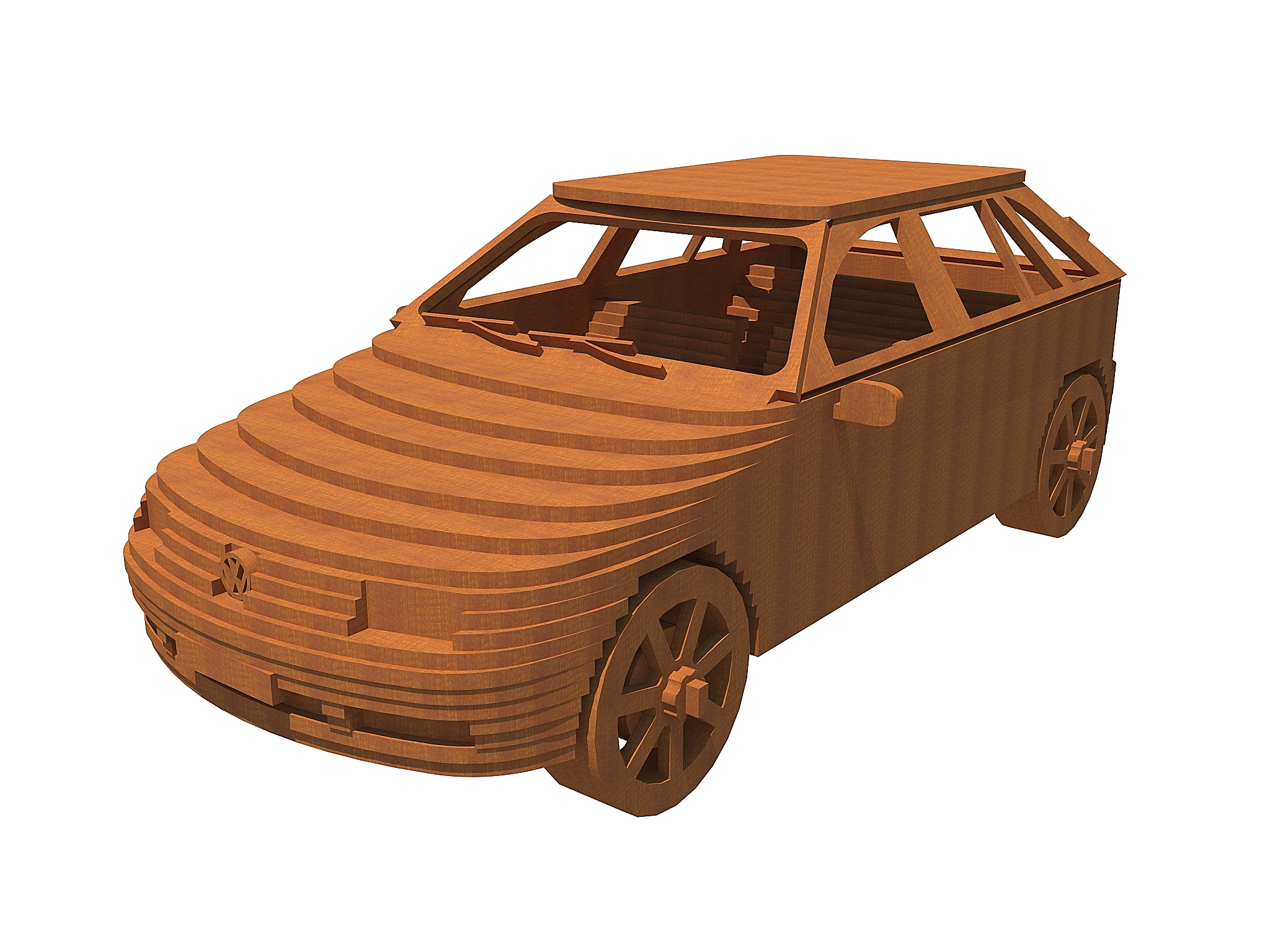 imagem do arquivo vetor para download Carro Gol G3 3d