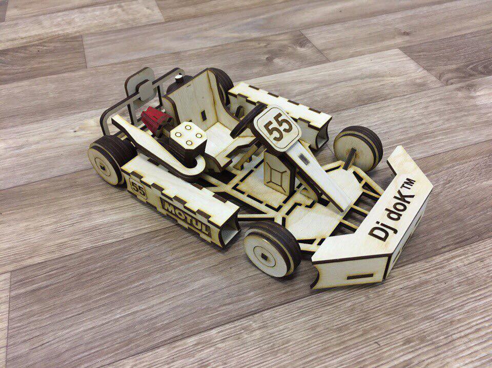 imagem do arquivo vetor para download Carro Kart Miniatura