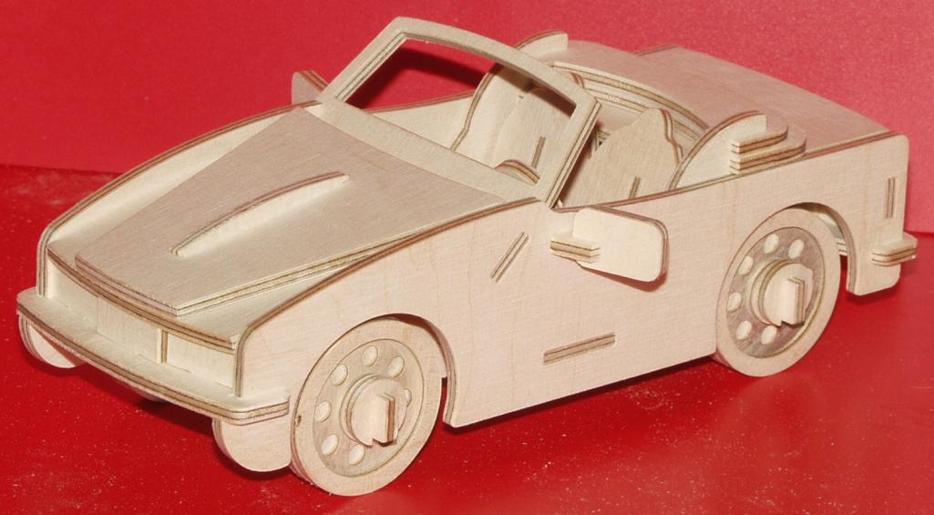 imagem do arquivo vetor para download Carro Roadster 3MM