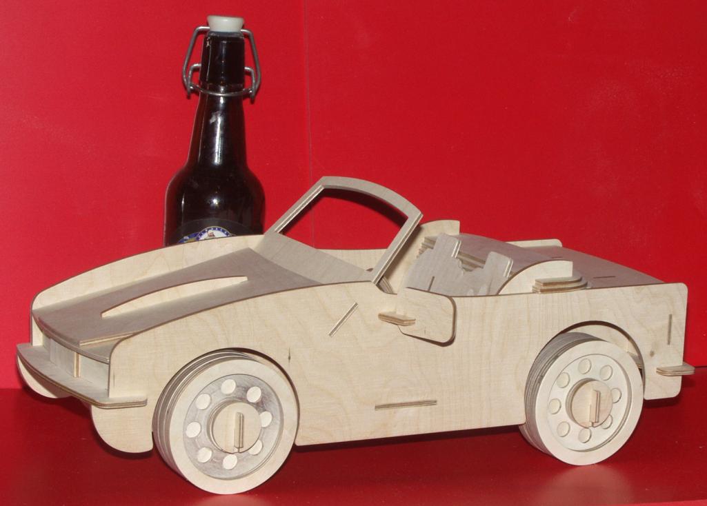 imagem do arquivo vetor para download Carro Roadster 3MM