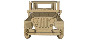 imagem do arquivo vetor para download Carro em miniatura CJ5 