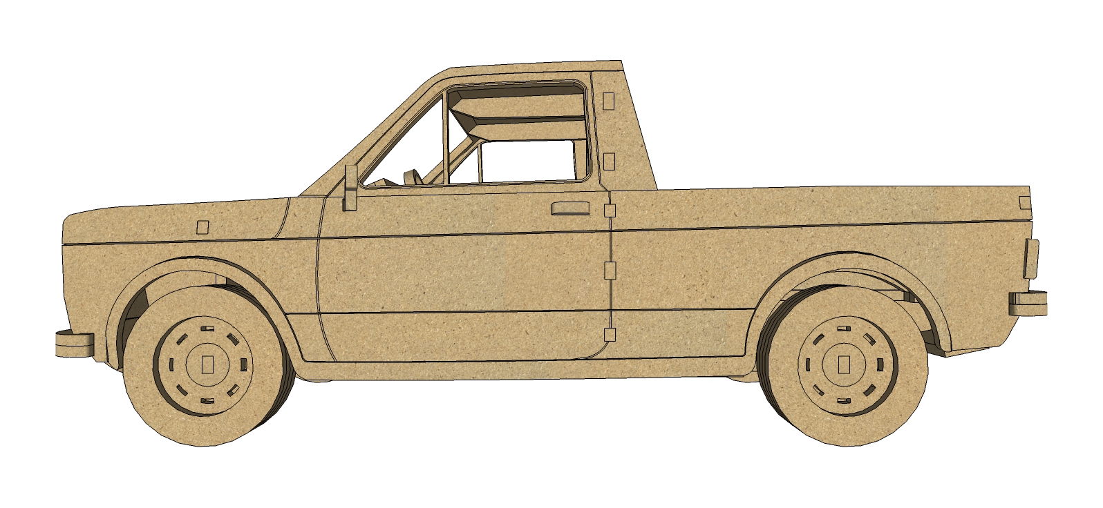 imagem do arquivo vetor para download Carro em miniatura FIAT 147 PICKUP