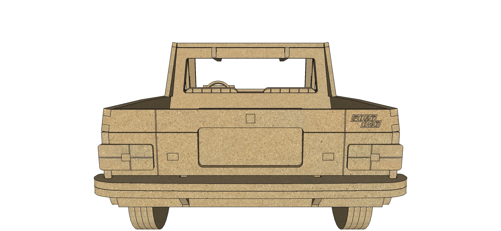 imagem do arquivo vetor para download Carro em miniatura FIAT 147 PICKUP