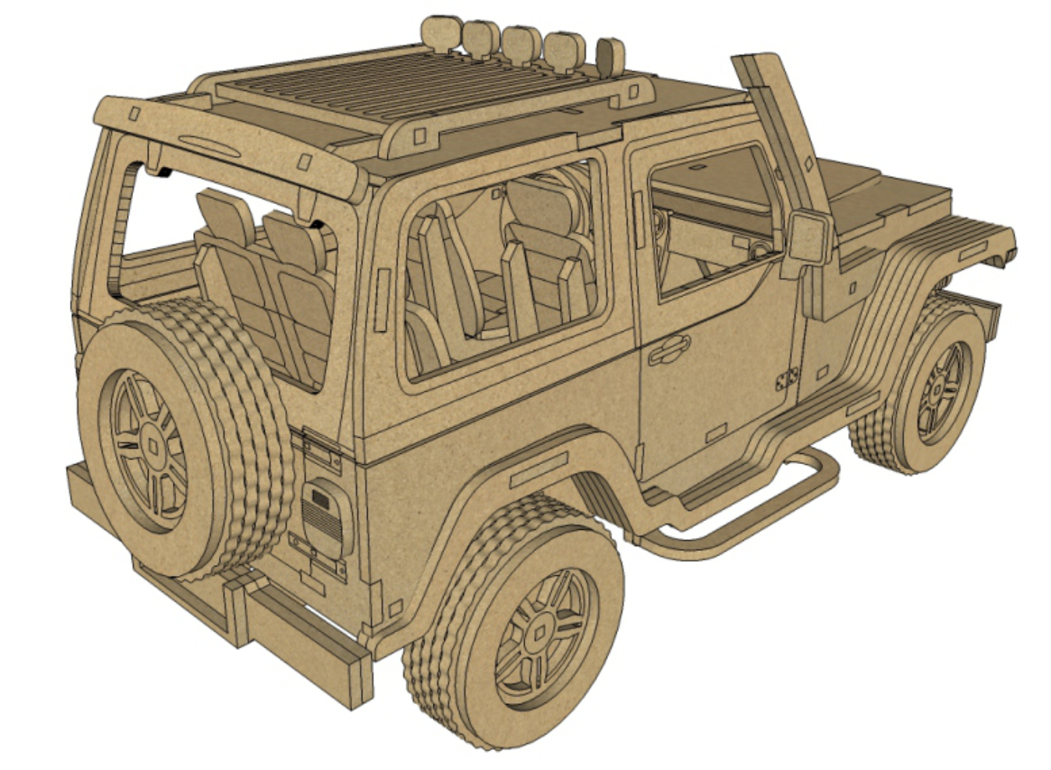 imagem do arquivo vetor para download Carro em miniatura Troller T 4