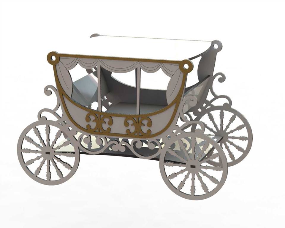imagem do arquivo vetor para download Carroça em miniatura 