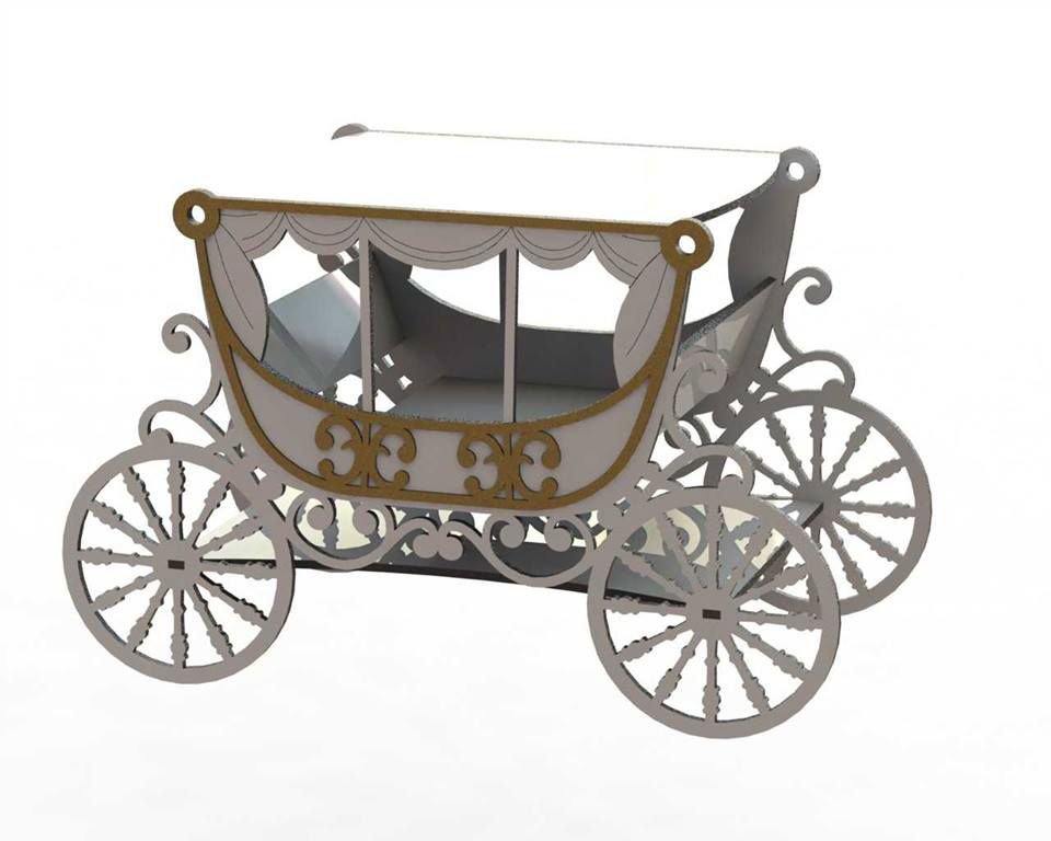 imagem do arquivo vetor para download Carroça em miniatura 