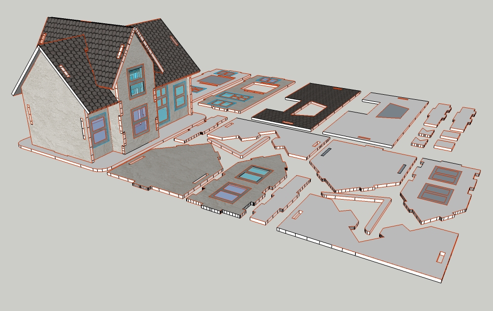 imagem do arquivo vetor para download Casa de Boneca