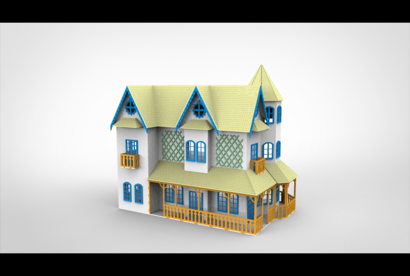 imagem do arquivo vetor para download Casa de Boneca