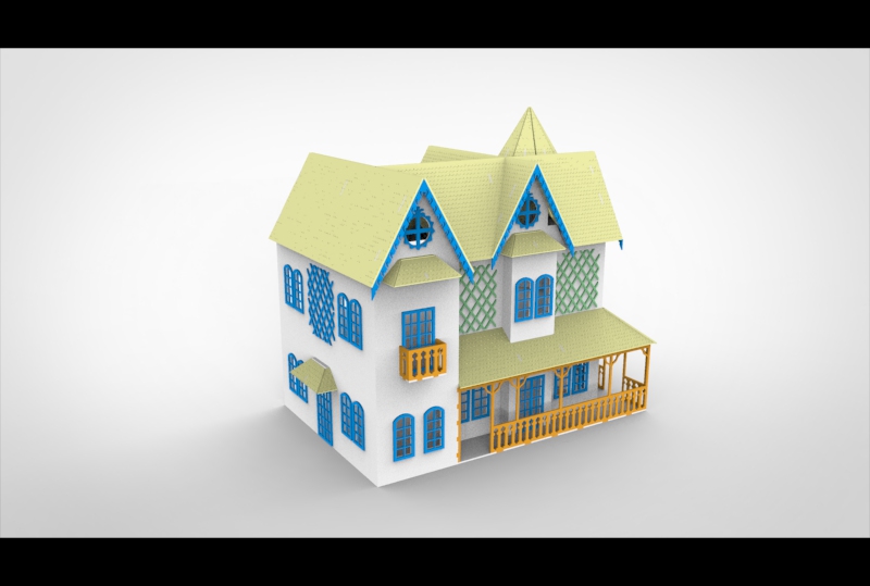 imagem do arquivo vetor para download Casa de Boneca