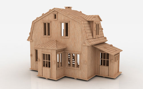 imagem do arquivo vetor para download Casa de Bonecas