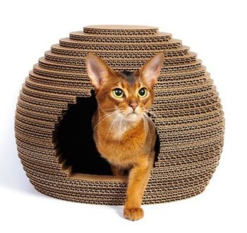 imagem do arquivo vetor para download Casa de Gato em Forma de Colmeia Móveis