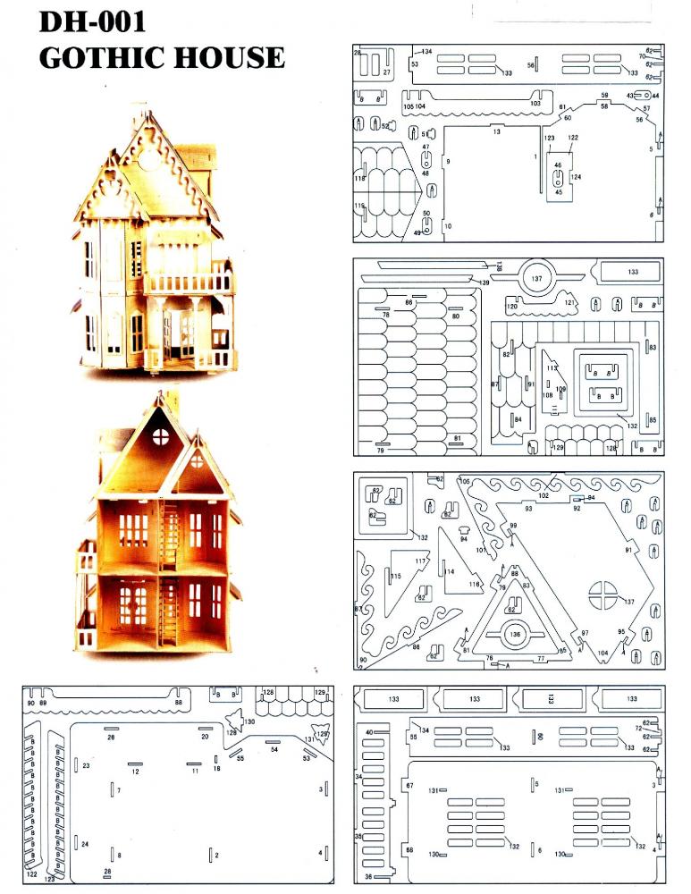 imagem do arquivo vetor para download Casa de boneca