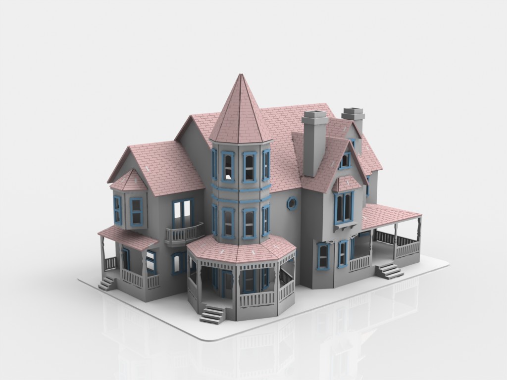 imagem do arquivo vetor para download Casa de boneca