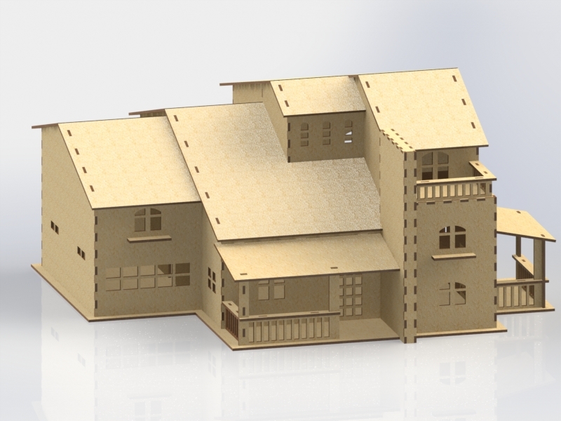 imagem do arquivo vetor para download Casa de boneca