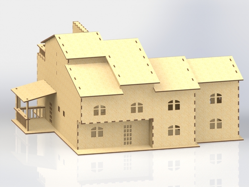 imagem do arquivo vetor para download Casa de boneca