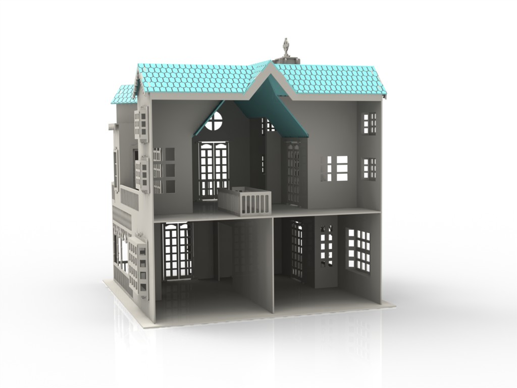 imagem do arquivo vetor para download Casinha de boneca