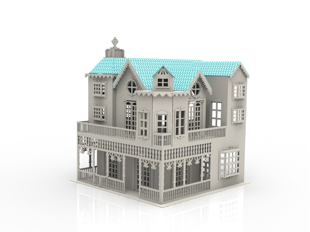 imagem do arquivo vetor para download Casinha de boneca