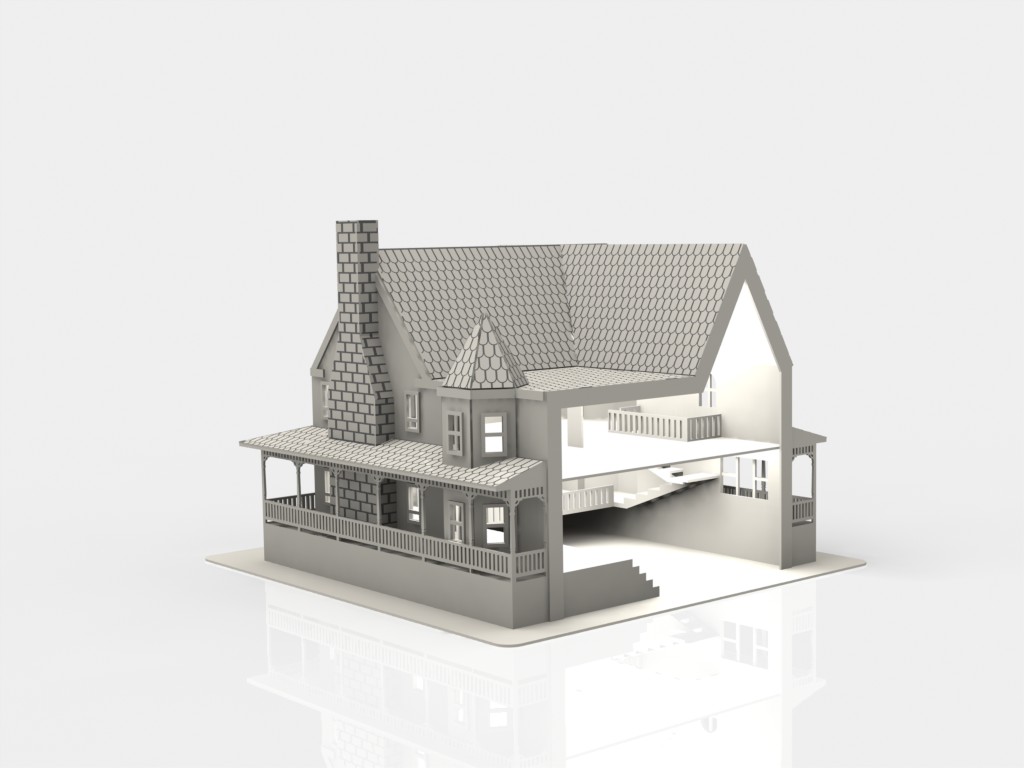 imagem do arquivo vetor para download Casinha de boneca