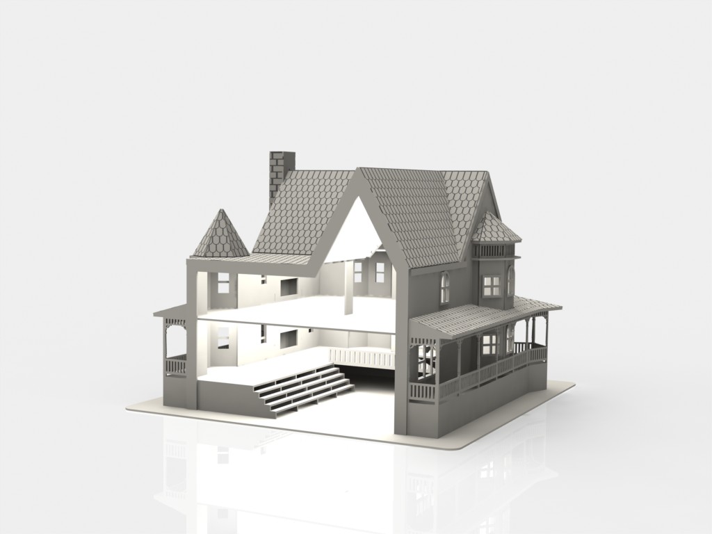 imagem do arquivo vetor para download Casinha de boneca