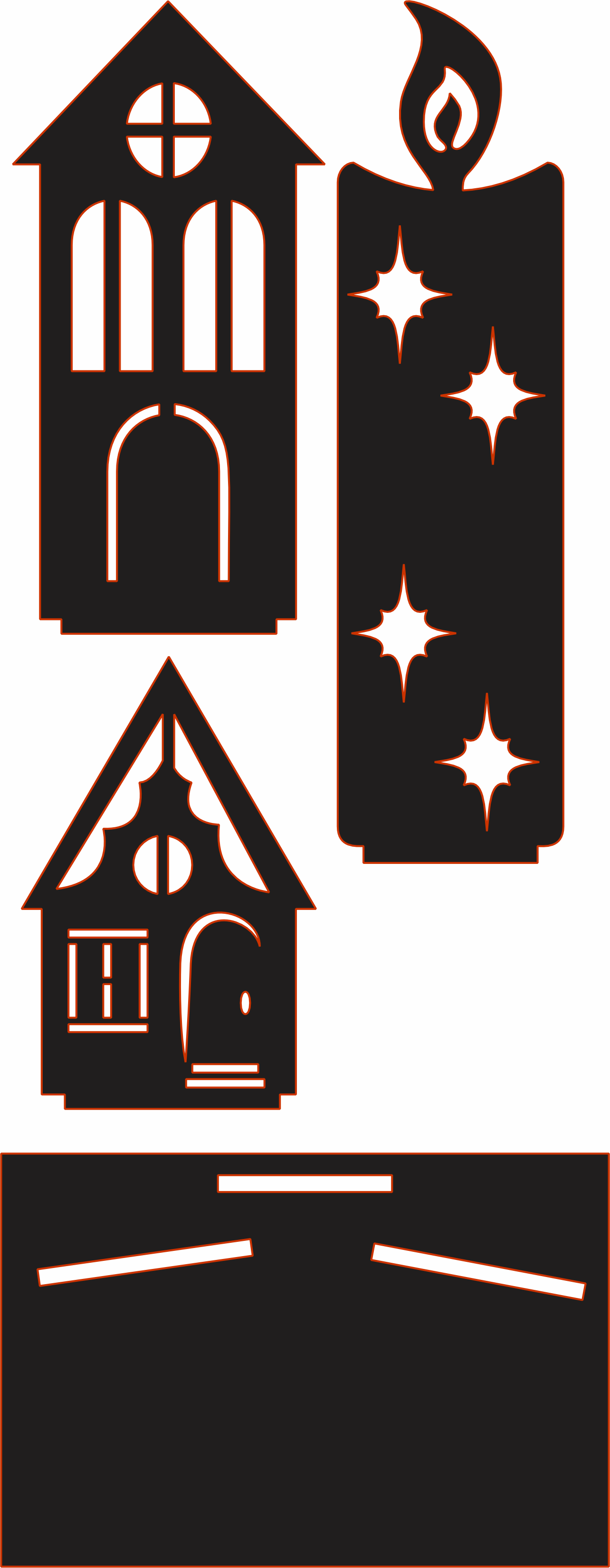 imagem do arquivo vetor para download Casinha de natal decorativo