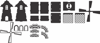 imagem do arquivo vetor para download Casinha de natal decorativo 