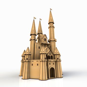 imagem do arquivo vetor para download Castelo 3D
