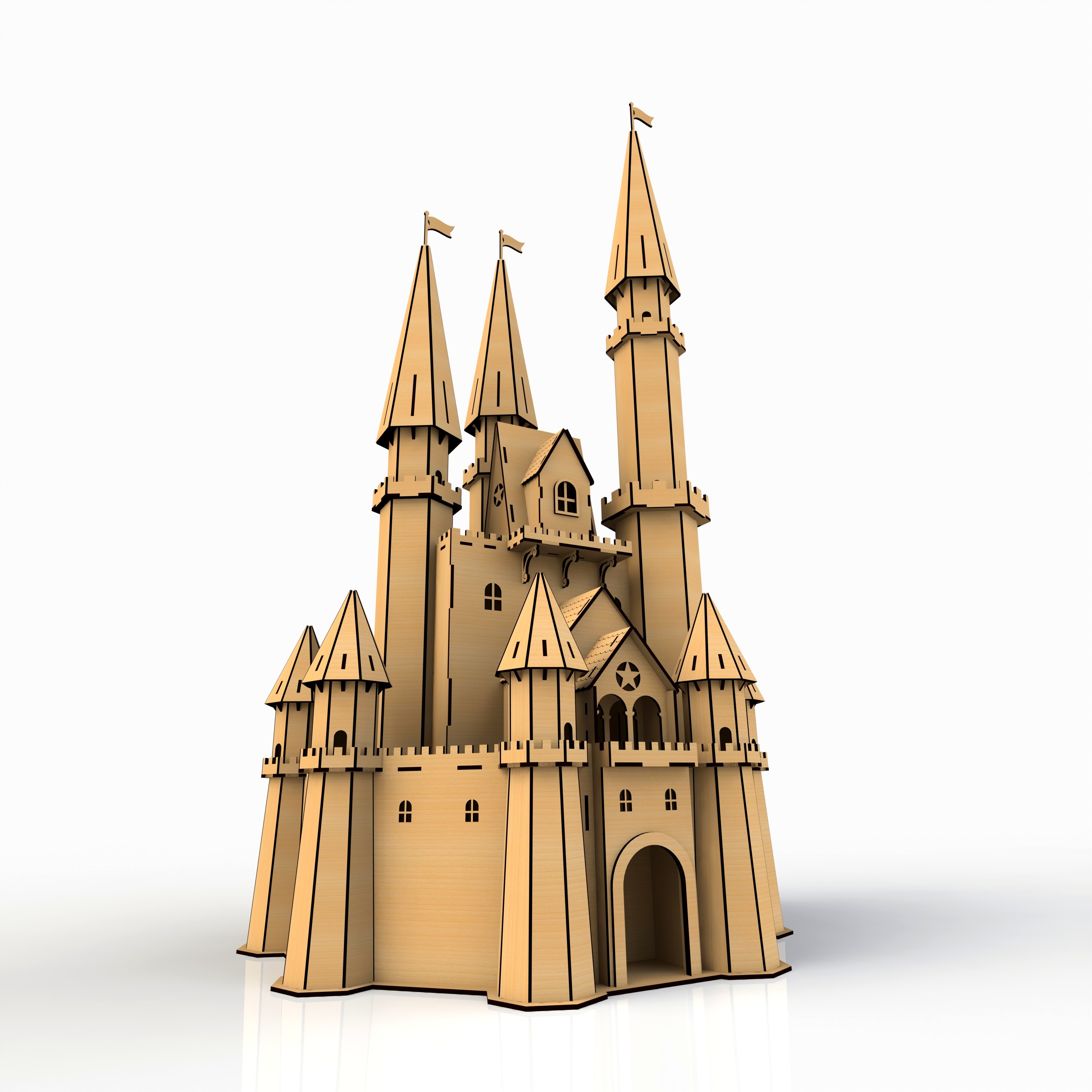 imagem do arquivo vetor para download Castelo 3D