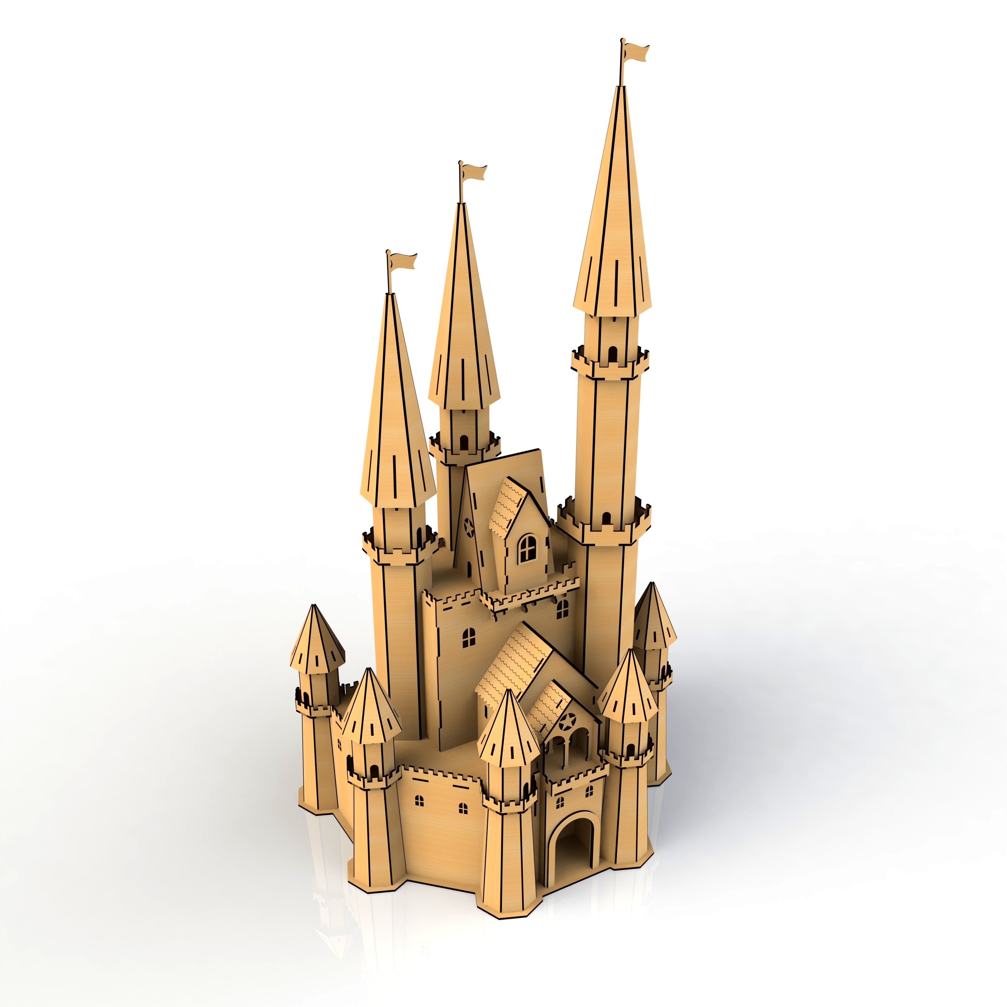 imagem do arquivo vetor para download Castelo 3D