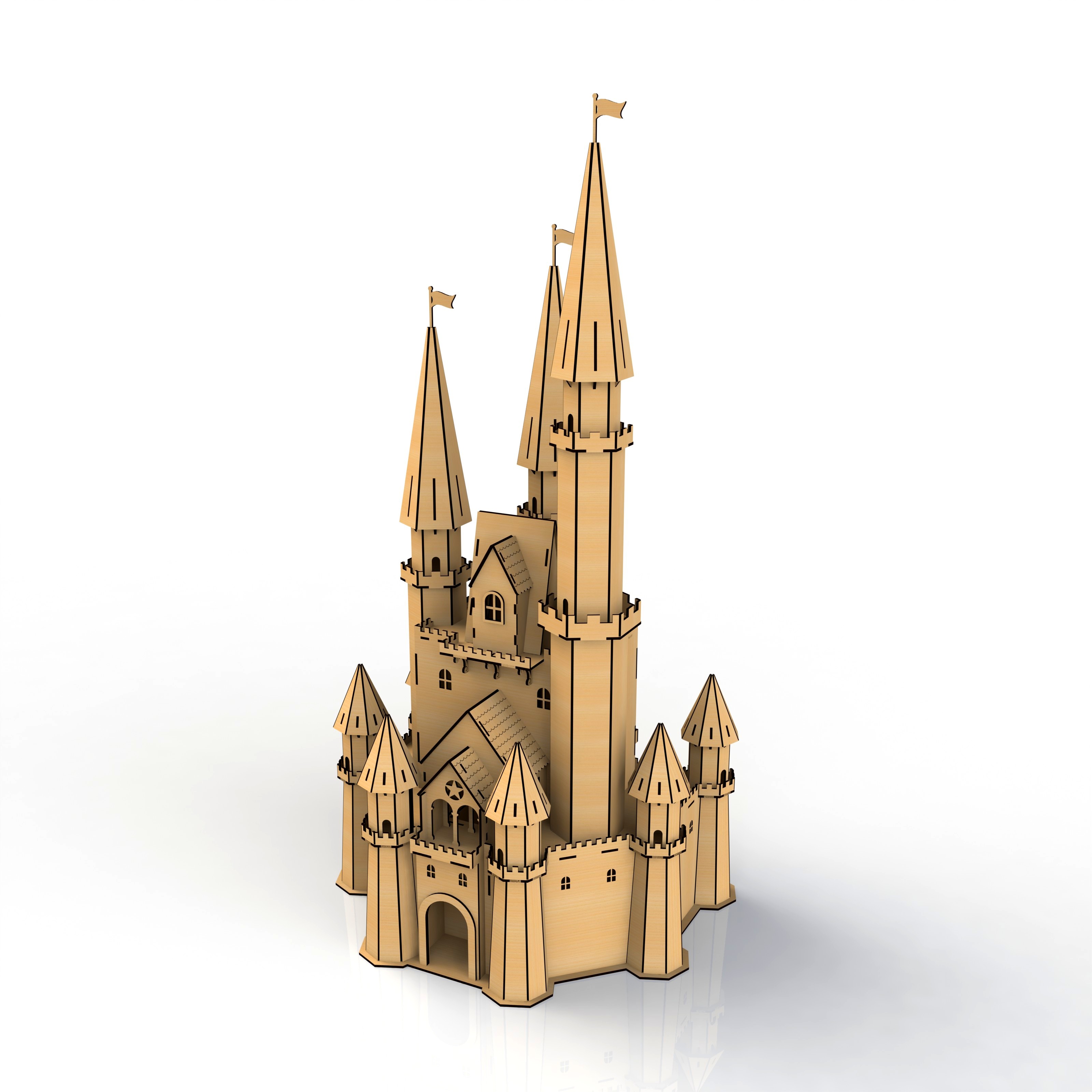 imagem do arquivo vetor para download Castelo 3D
