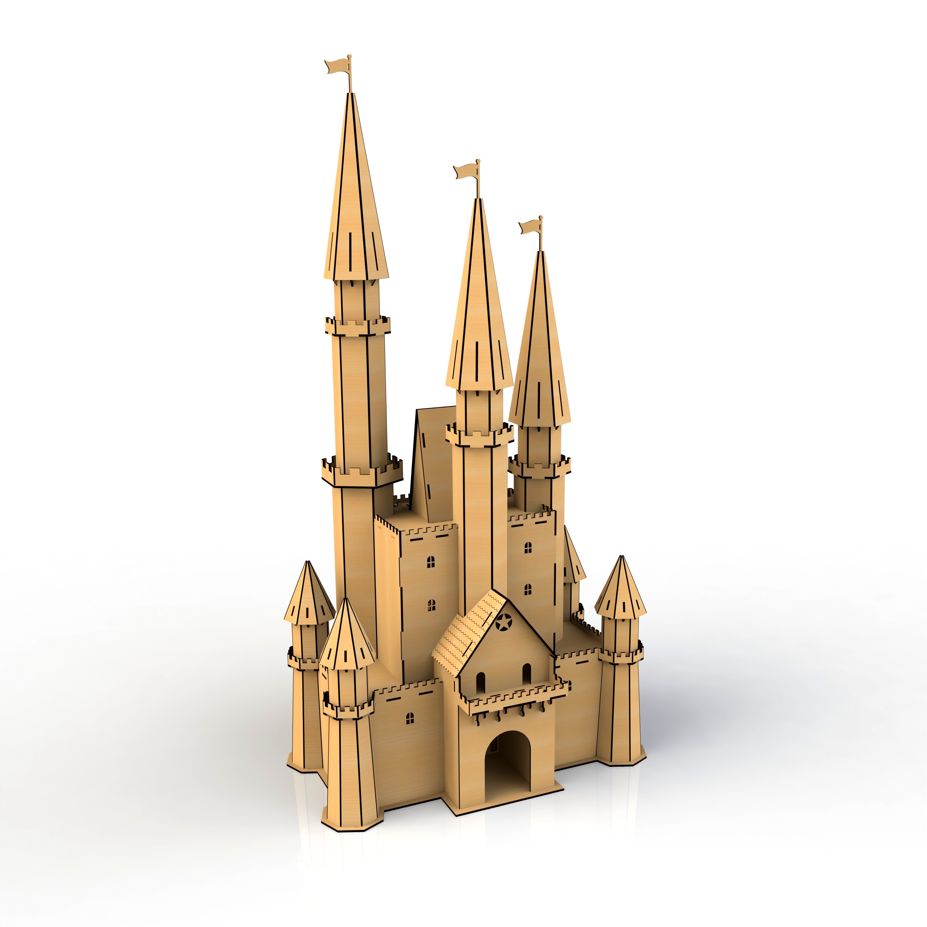 imagem do arquivo vetor para download Castelo 3D