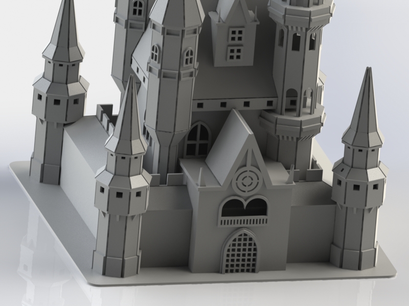 imagem do arquivo vetor para download Castelo 3D
