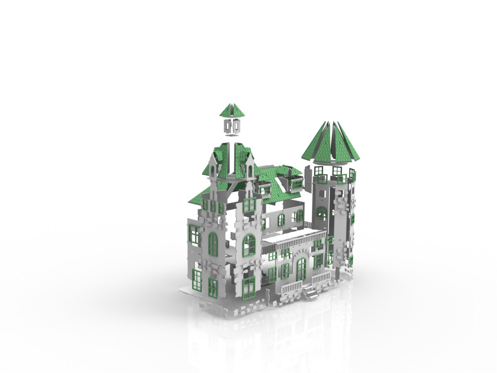 imagem do arquivo vetor para download Castelo de boneca