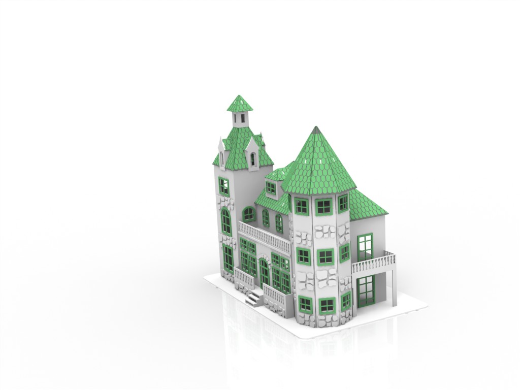 imagem do arquivo vetor para download Castelo de boneca