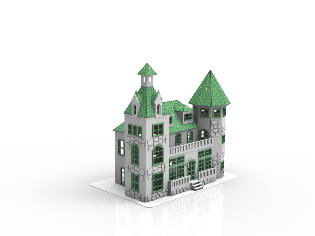 imagem do arquivo vetor para download Castelo de boneca