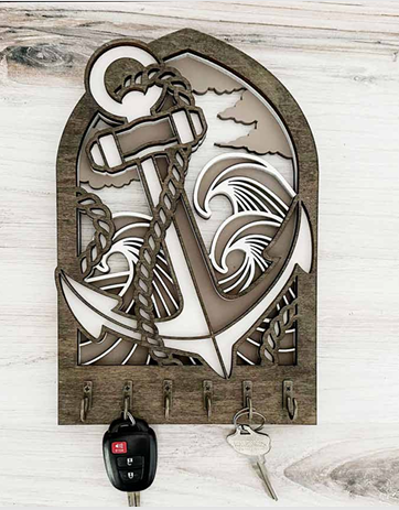 imagem do arquivo vetor para download Porta Chaves de Âncora