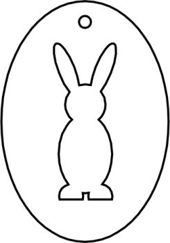 imagem do arquivo vetor para download Chaveiro de Coelho