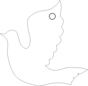 imagem do arquivo vetor para download Chaveiro de Pomba