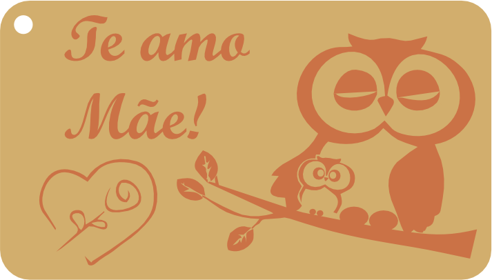 imagem do arquivo vetor para download Chaveiro decorativo para dia das Mães