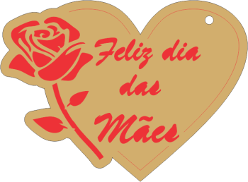 imagem do arquivo vetor para download Chaveiro decorativo para dia das Mães