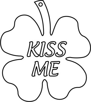 imagem do arquivo vetor para download Chaveiro trevo de 4 folhas 