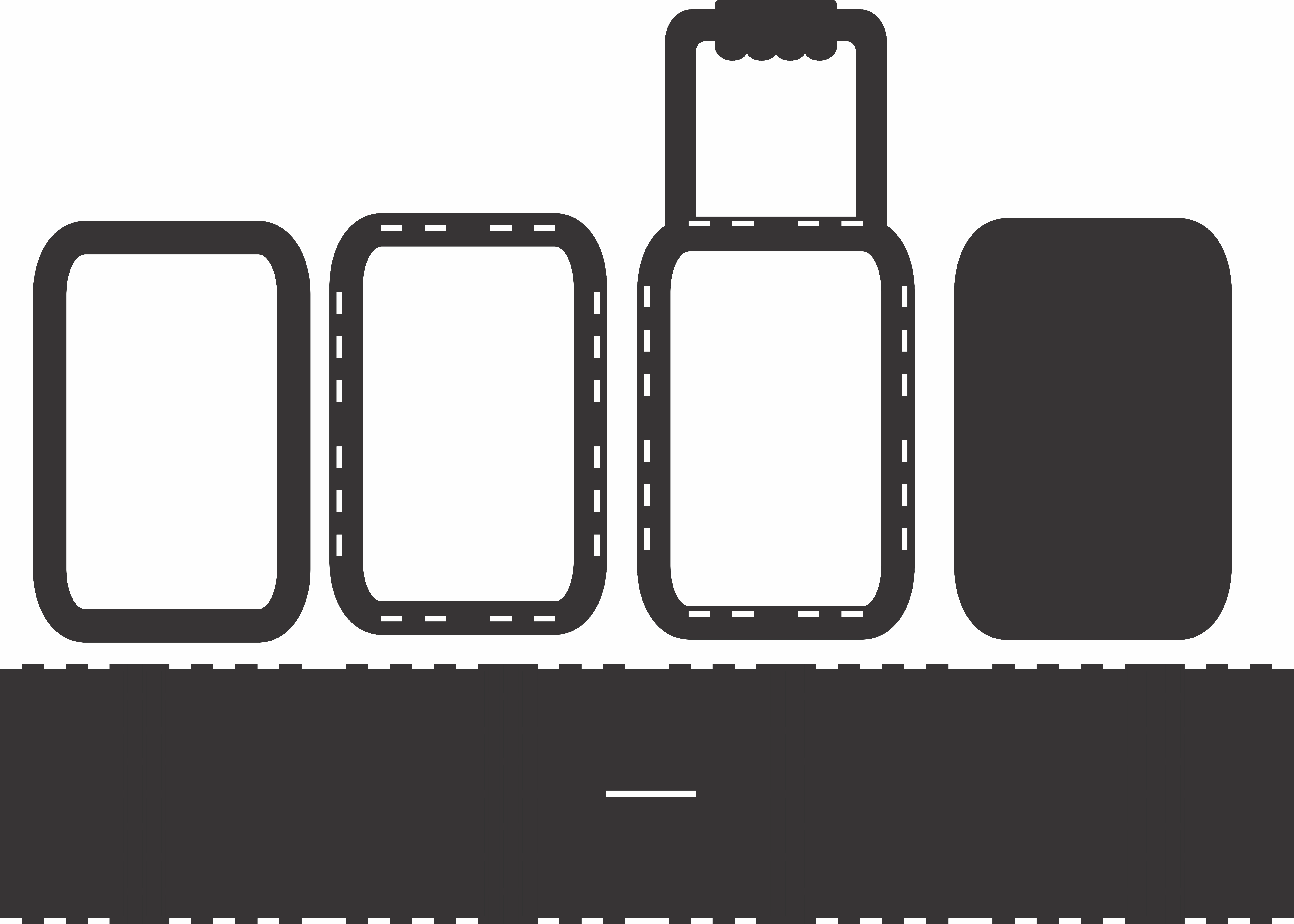 imagem do arquivo vetor para download Cofre de Maleta 