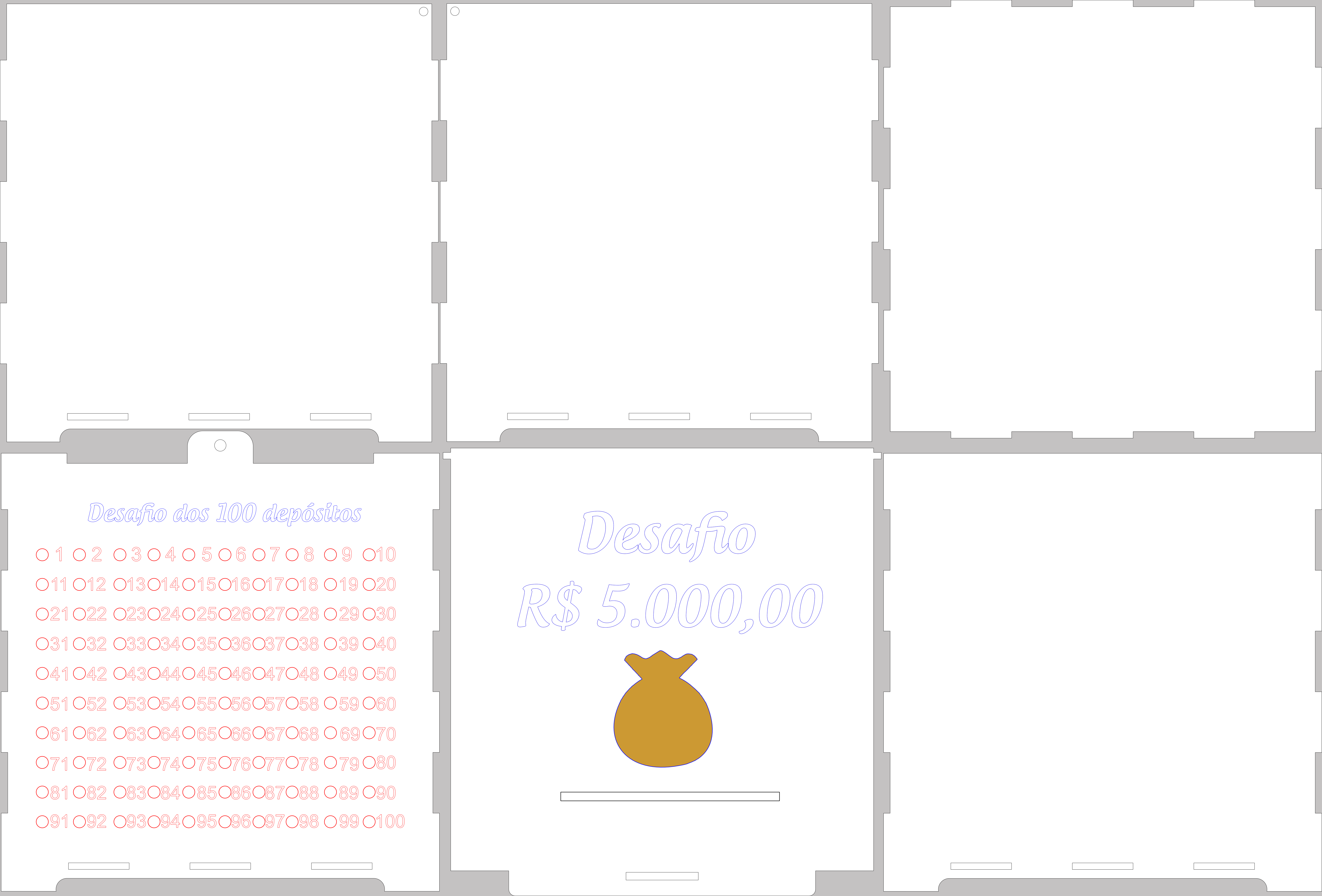 imagem do arquivo vetor para download Cofre desafios 5 Mil
