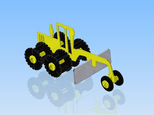 imagem do arquivo vetor para download Colheitadeira em miniatura