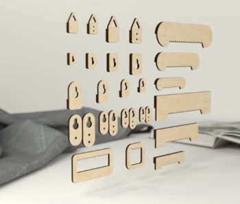 imagem do arquivo vetor para download Conjunto de Gancho para Quadros Sawtooth