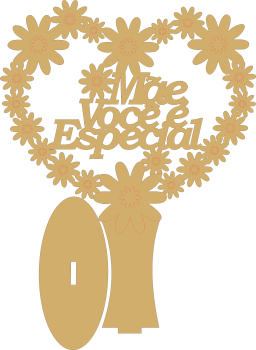 imagem do arquivo vetor para download Coração Decorativo para dias das Mães