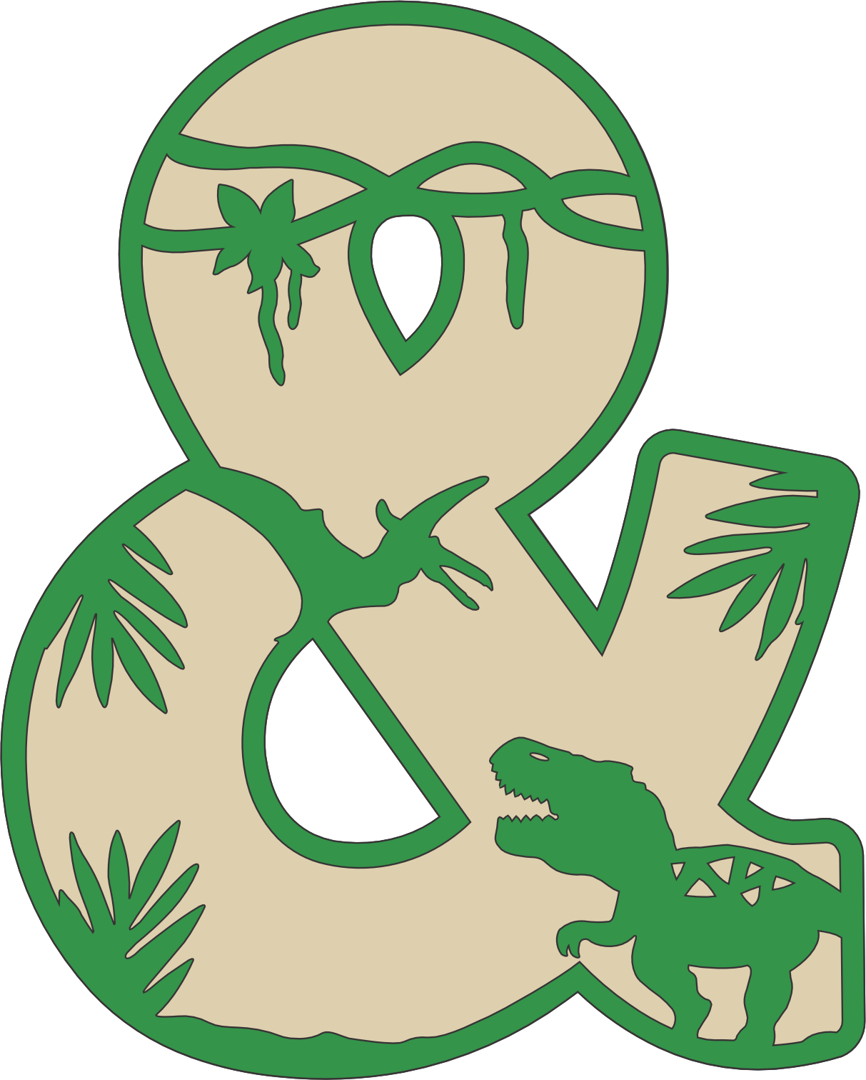 imagem do arquivo vetor para download Decoração alfabética dos dinossauros Letra e