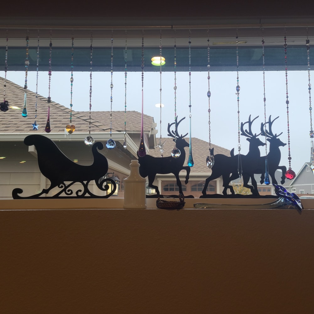 imagem do arquivo vetor para download Decoração de Natal de Trenó do Papai Noel