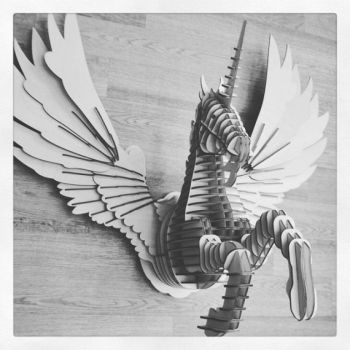 imagem do arquivo vetor para download Decoração de Parede em Forma de Unicórnio