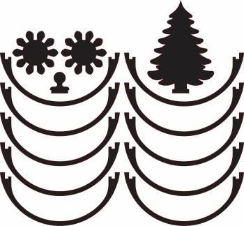 imagem do arquivo vetor para download Decoração de natal de Arvore de natal 